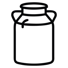 Milk containers including jars and bottles isolated on white background