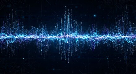 Abstract Sound Waves Visualisation.