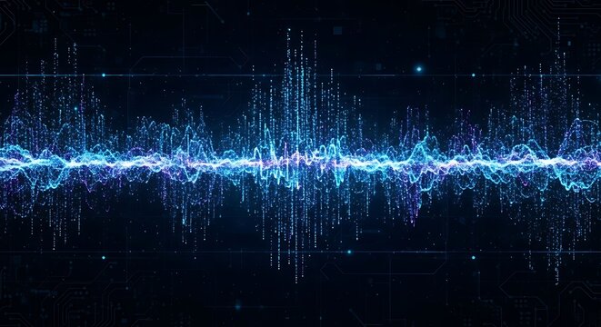 Abstract Sound Waves Visualisation.