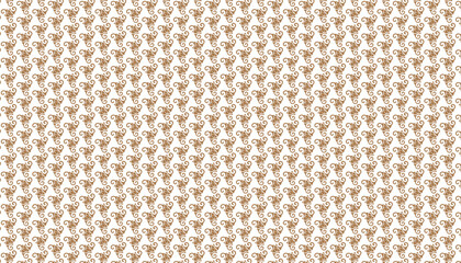 Fototapeta premium Brown repeating geometric pattern on white abstract