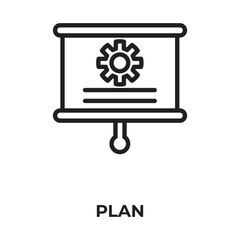 Plan Vector, Icon Or Logo Sign Isolated Symbol Illustration