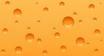 Vibrant yellow cheese texture with round holes, a porous and delicious food background concept for culinary and graphic design projects