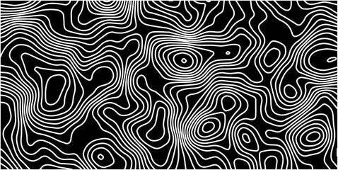 Obraz premium black and white seamless pattern. black and white background. black and white abstract background. black topography background. eps file. 
