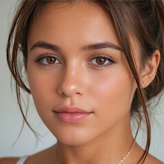 portrait of a young woman	
