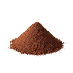 Fine rich cocoa powder mound for delicious baking and drink creations