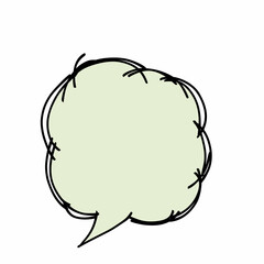 Speech Bubble Doodle Illustration