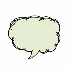 Simple Message Balloon Doodle