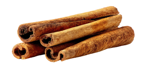 Pile of cinnamon sticks