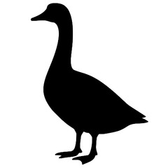 Swan element silhouette
