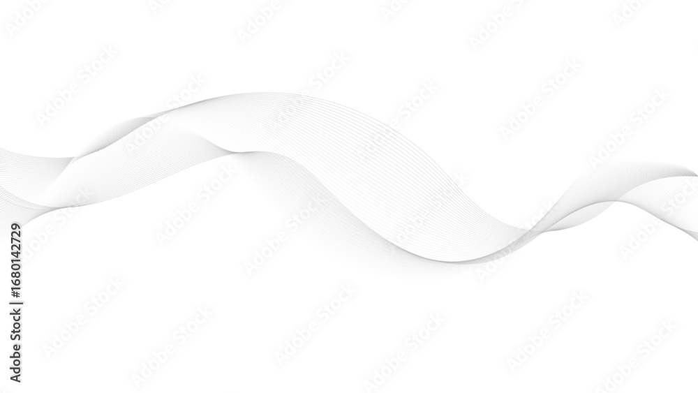 Canvas Prints abstract vector composition of wave lines on transparent background, research presentations, and bus