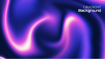 Abstract purple and blue background with glowing waves and digital design