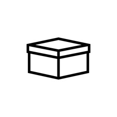 Box and packaging icon set in outlined style. Suitable for design element of cargo box  delivery services  and shipping business Vector