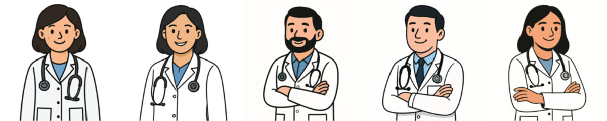 Fototapeta premium Professions in the health sector