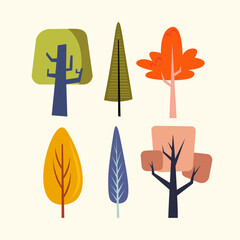 Atomic Mid Century Decoration Tree Illustration