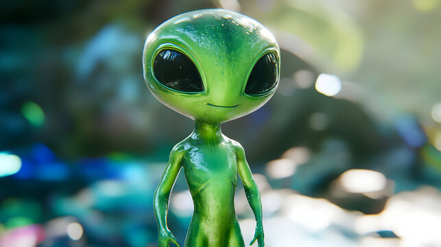 green alien head