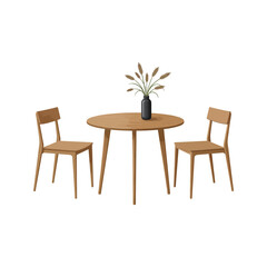 Stylish wooden dining chairs surround a large table in an empty, modern restaurant interior