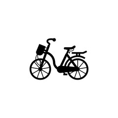 silhouettes of different bikes. Vector illustration