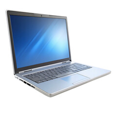 Laptop isolated on a transparent background