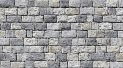 Structured cobblestone wall texture in square formation with subtle joints, clean finish for modern architectural or design rendering