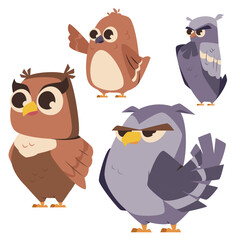 set of owls