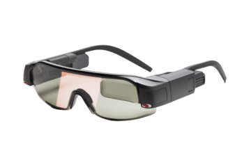 Smart Glass Wearable Device Goggles on Transparent Background