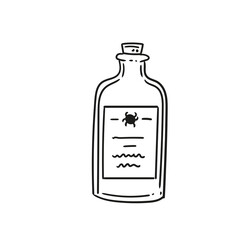 Original illustration drawn with a Halloween potion, in a minimalist and colorful style. Illustrations for posters, cards, and graphic design.