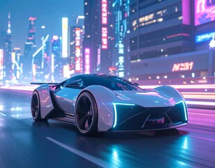 Collection of futuristic and creative design photography showcasing cyberpunk cityscapes, high-tech interfaces, AI robots, smart homes, and neon-lit fashion portraits. Includes modern architecture, ho