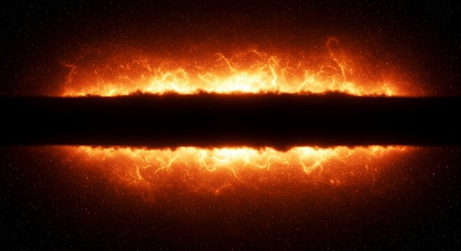 Solar flare background, glowing cosmic burst with radiant particles 