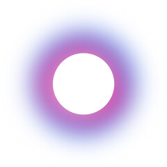 Glowing Aura Gradient Circle With Pink And Blue Hues