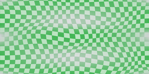 Green Checkered Pattern – Abstract Seamless Square Texture. EPS 10.