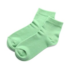 Pair of light green ankle socks