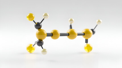 Methoxychlor pesticide molecule. 3D rendering.