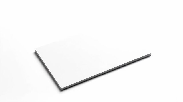 Blank business cards on a white table awaiting customization and marketing use