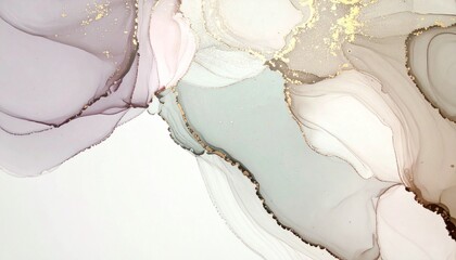 優しい色合いの高級感のあるアルコールインクアートwedding dress and shoes