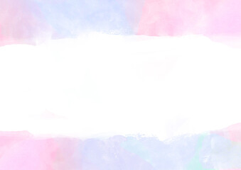 淡い紫色の水彩テクスチャのフレーム