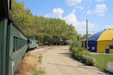 Obraz premium Train On The Tracks