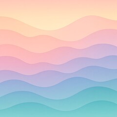Obraz premium Soft Pastel Gradient Wave Background for Modern Aesthetic and Minimal Design Projects