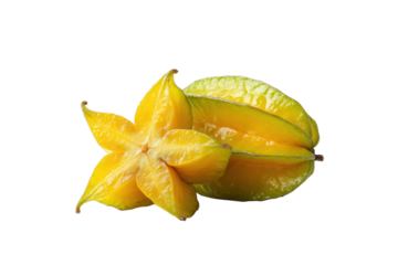 Star Fruit on Transparent Background ? Single Fruit Photo