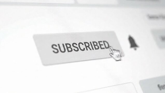 cursor clicks red subscribe button