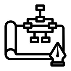 planning Line Icon