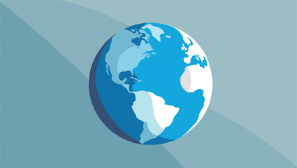 Stylized globe illustration with abstract geometric background global communication and connectivity