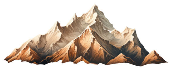 Fototapeta premium PNG Landscape mountain nature tranquility.