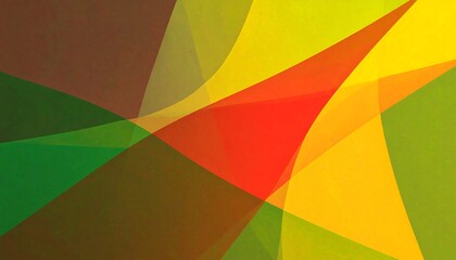 Abstract geometric shapes in vibrant overlapping colors