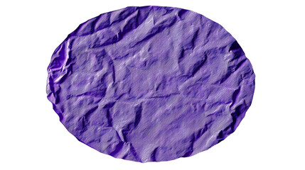 Textured Purple Circular Object with Linear Shading, cut out transparent