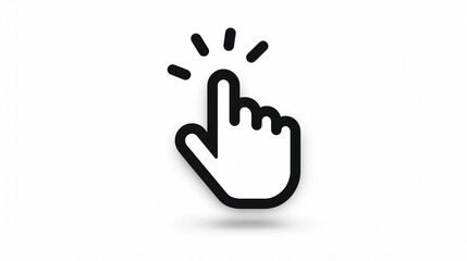 Click Hand Gesture Icon for UI & Interaction Themes