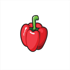 Red bell peppers are often used in dishes.