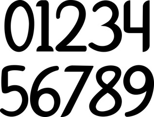 Clean and modern number set 0–9 in vector EPS format. Perfect for logos, posters, branding, typography design, sports jerseys, banners, digital art, and creative graphic projects.