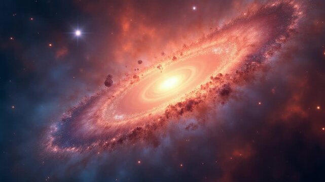 A beautiful nebulous galaxy after a supernova explosion.