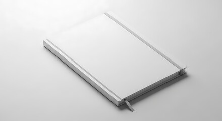 Blank White Notebook Mockup.