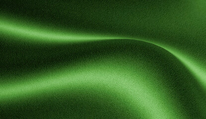 An abstract image with a grainy green surface. A curved line of light crosses the middle, giving a feeling of smooth and calm movement.